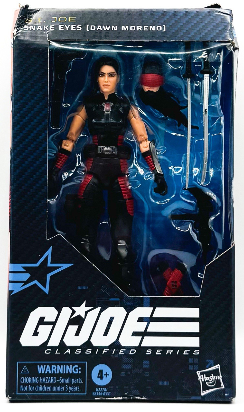 G.I. Joe - Classified Series - #197, Snake Eyes (Dawn Moreno) Action Figure READ