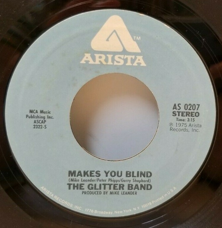 GLITTER BAND Makes You Blind / People Like You 45 RPM - Play Tested VG+  *D3