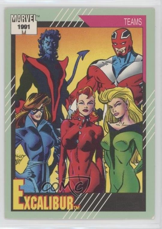 1991 Impel Marvel Universe Serie II Squadre Excalibur #155 00em