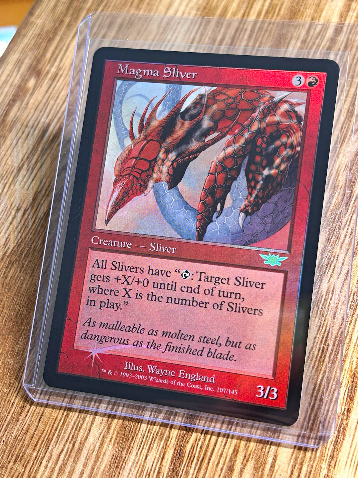 Wizards of the Coast MTG Magma Sliver 107/145 Rare Foil Legions English
