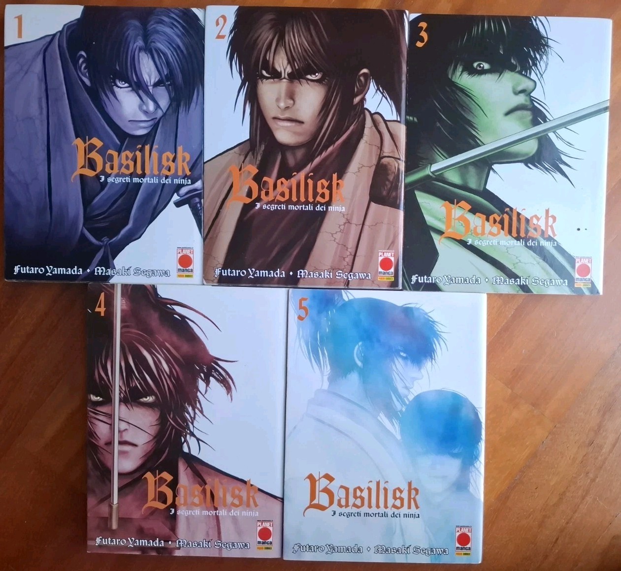 BASILISK, I Segreti Mortali dei Ninja. serie completa 1/5. Planet manga
