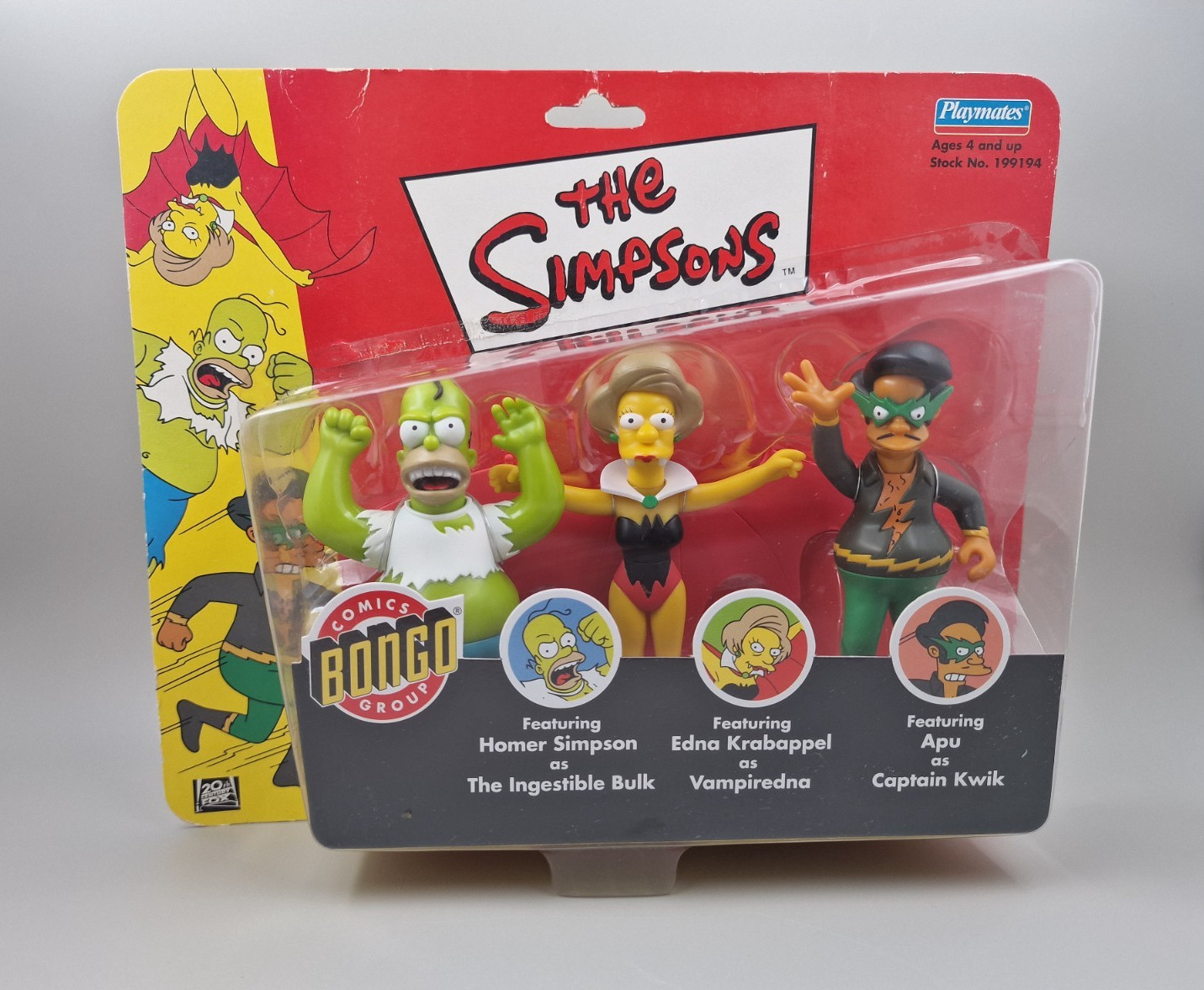 I Simpson World of Springfield Playmates | Confezione Fumetti Bongo Gruppo 3 | Nuovo