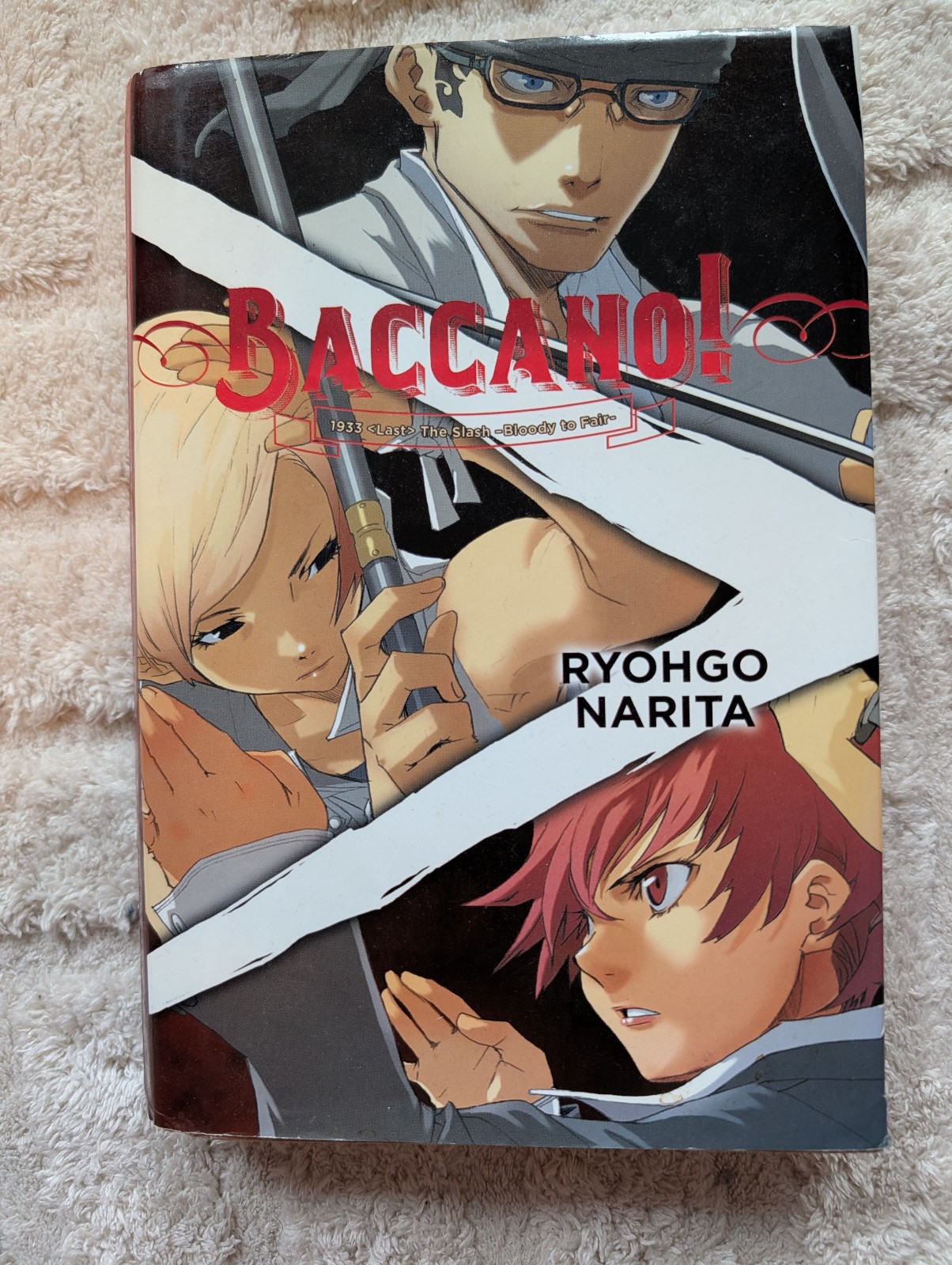 Baccano Vol 7 Light Novel copertina rigida inglese 1933 The Slash Narita fuori produzione raro