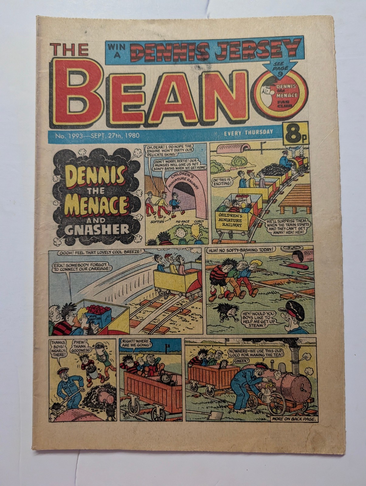 Beano Comic No 1993, September 27th 1980.