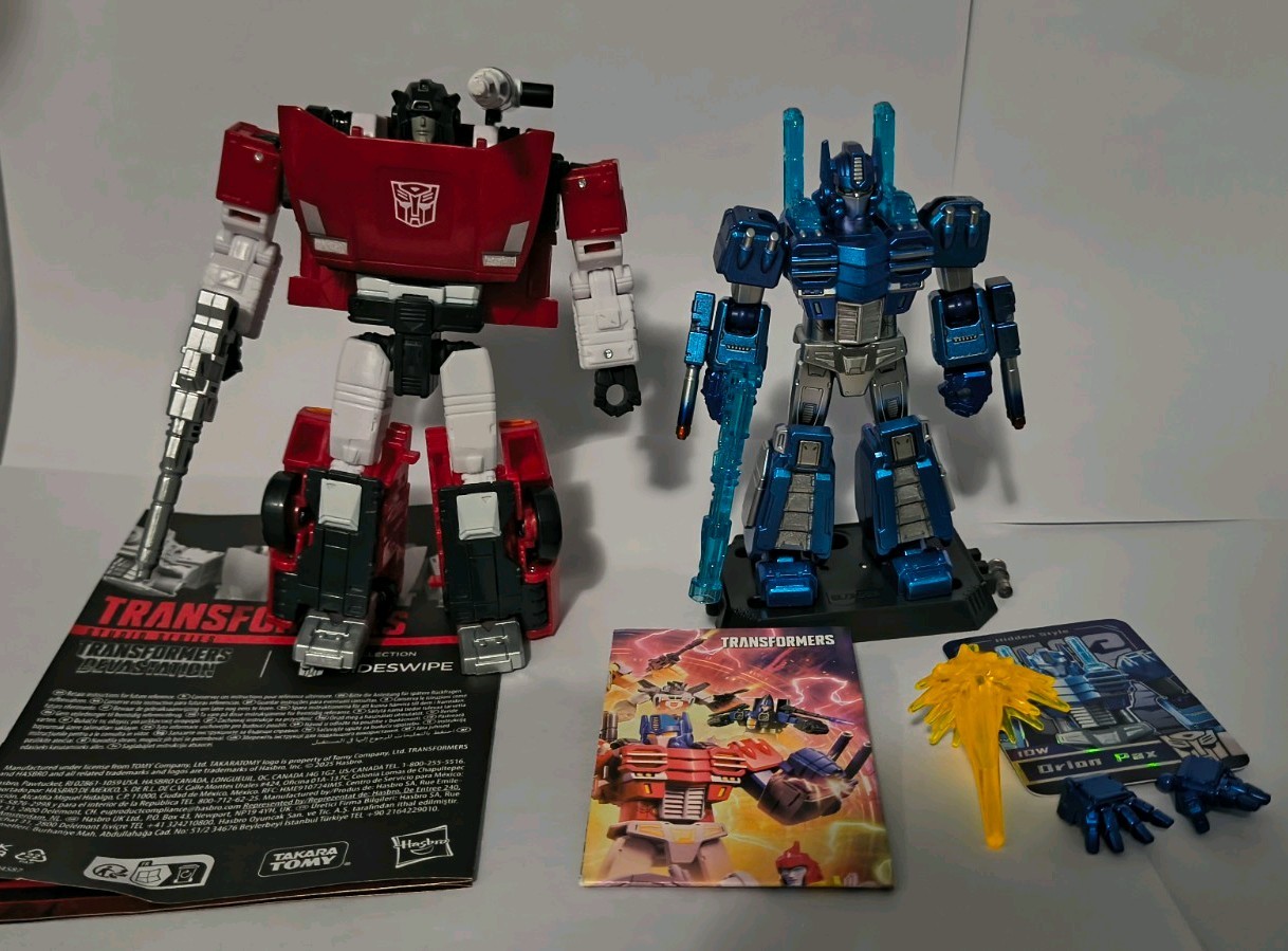 Transformers Studio Series Devastation Sideswipe And Blokees Galaxy 6 Orion Pax.