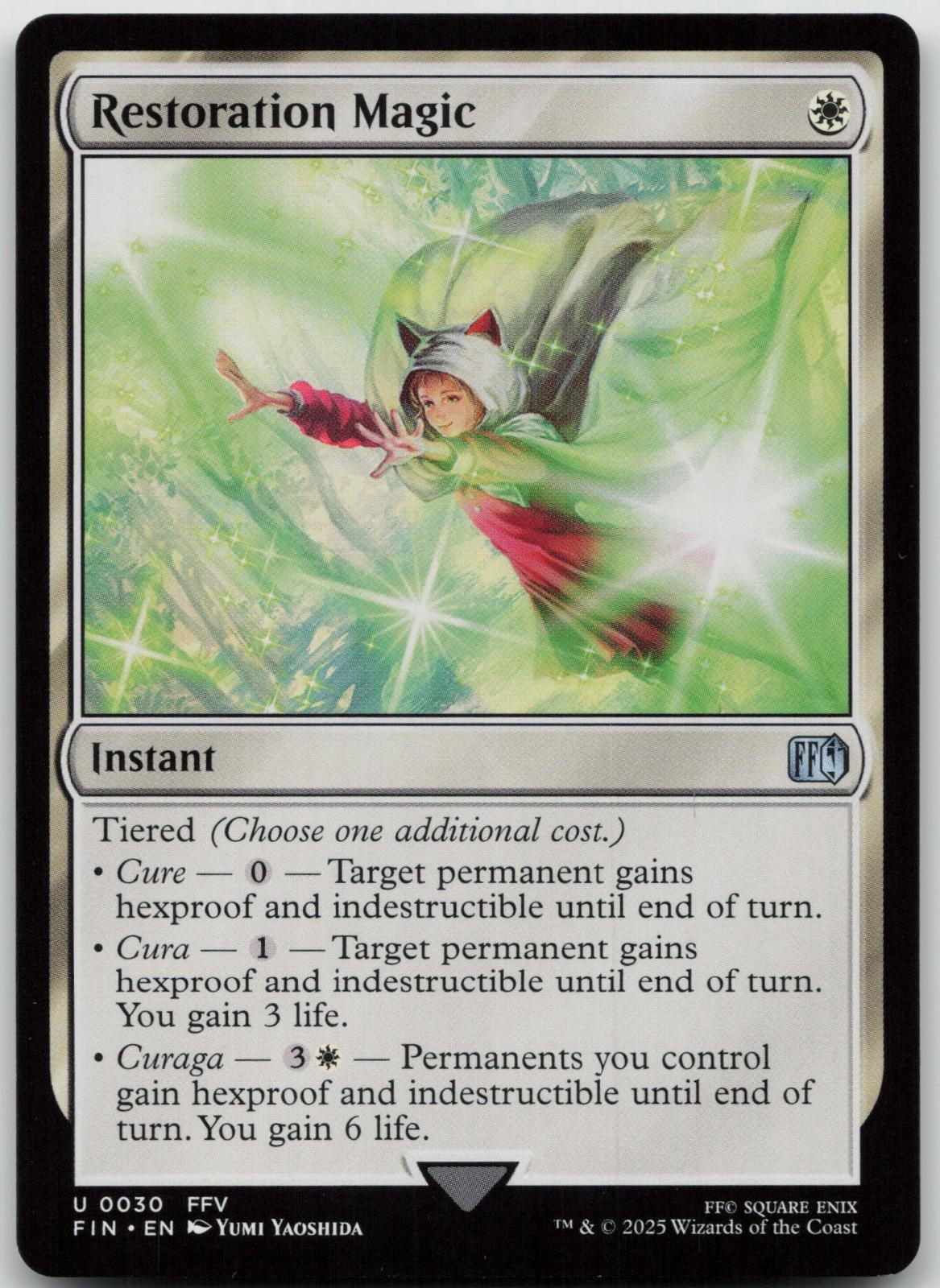 Restoration Magic 30 non comune FINAL FANTASY Magic: The Gathering giocato leggermente