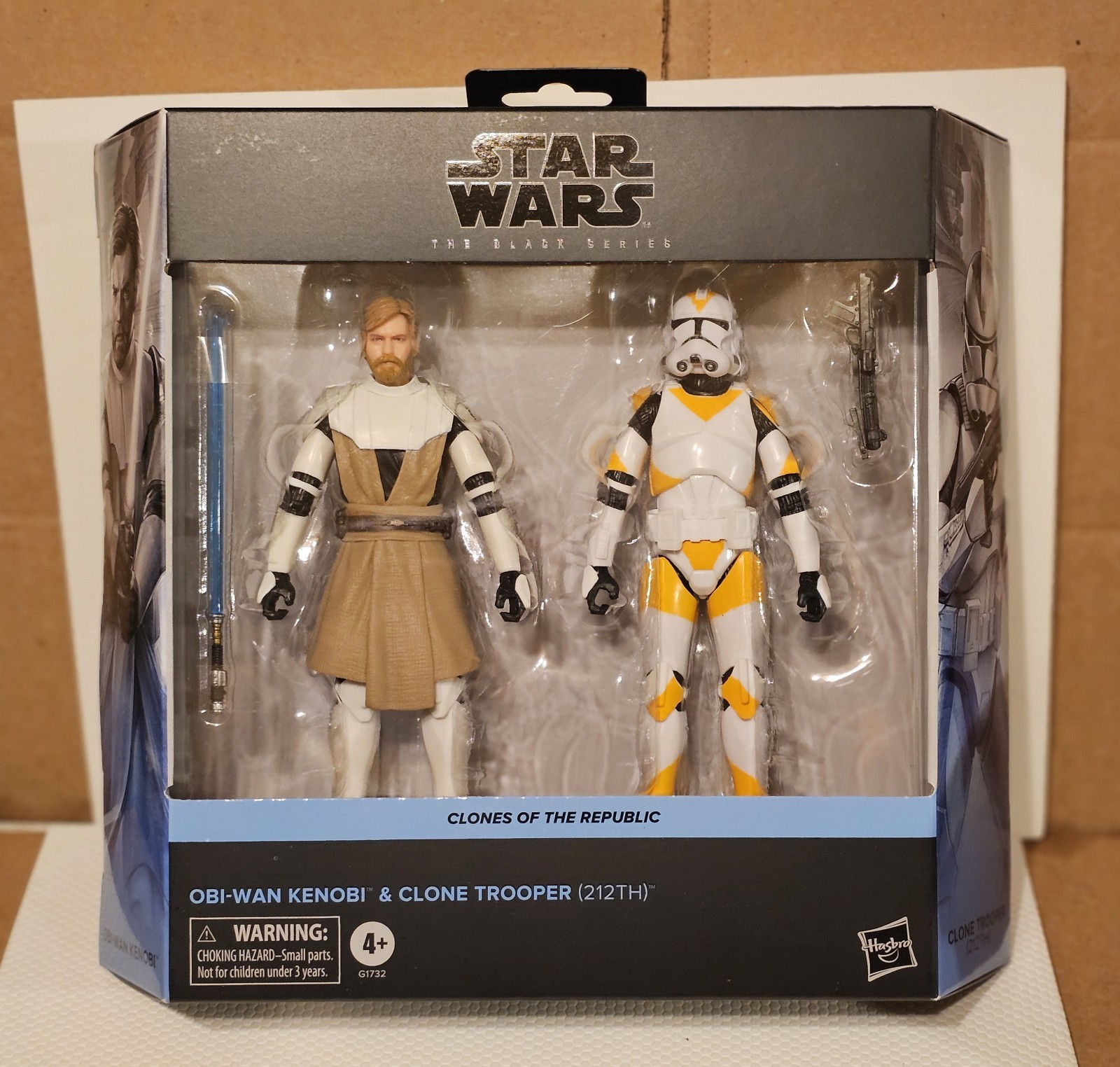 Star Wars Black Series Obi-Wan Kenobi & 212th Clone Trooper - NIB w/ Prot. Case