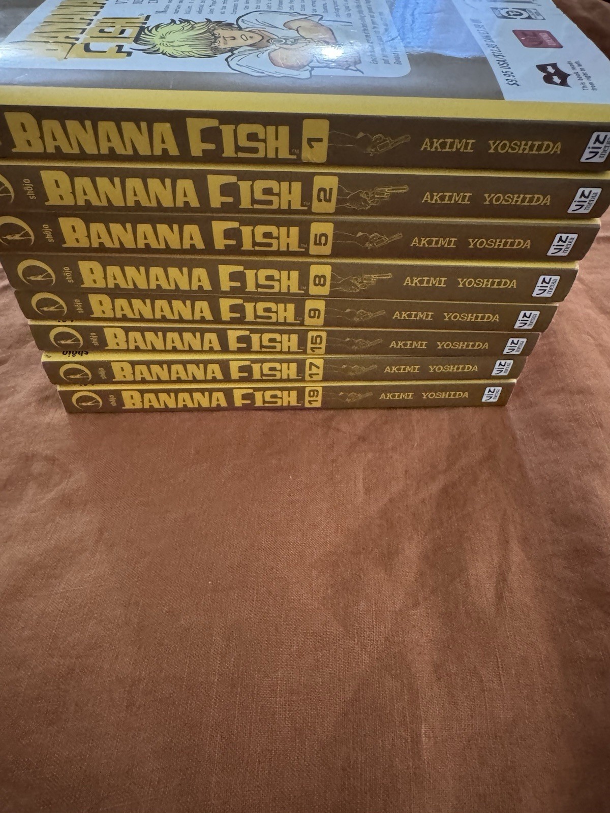 Lotto 8 volumi manga Banana Fish 1,2,5,8,915,17,19 Viz media inglese