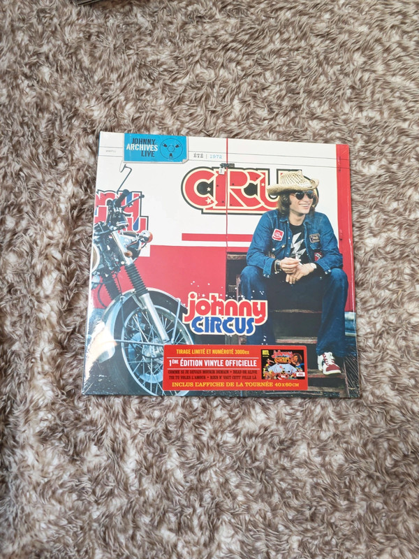 Vinyle johnny Hallyday live johnny circus 1972