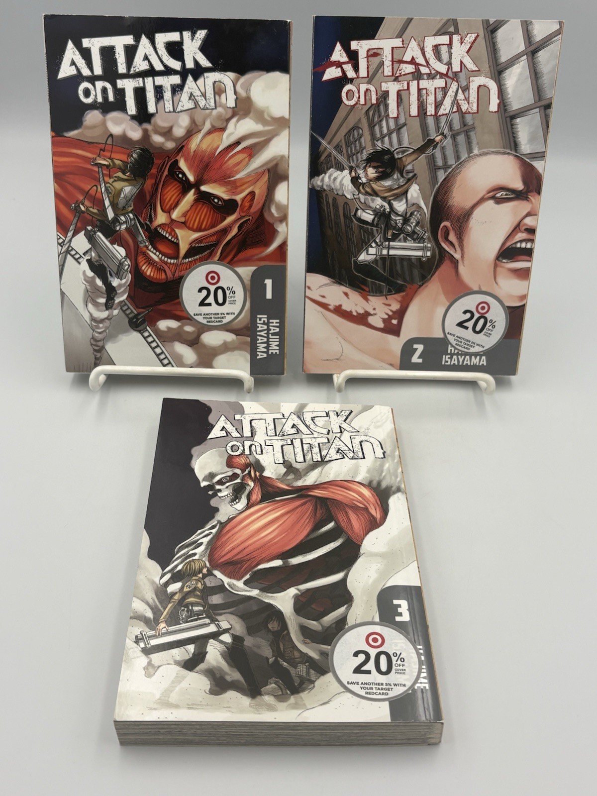 Attack on Titan Shingeki No Kyojin Manga Inglese Vol 1-3 PB Libri Hajime Isayama