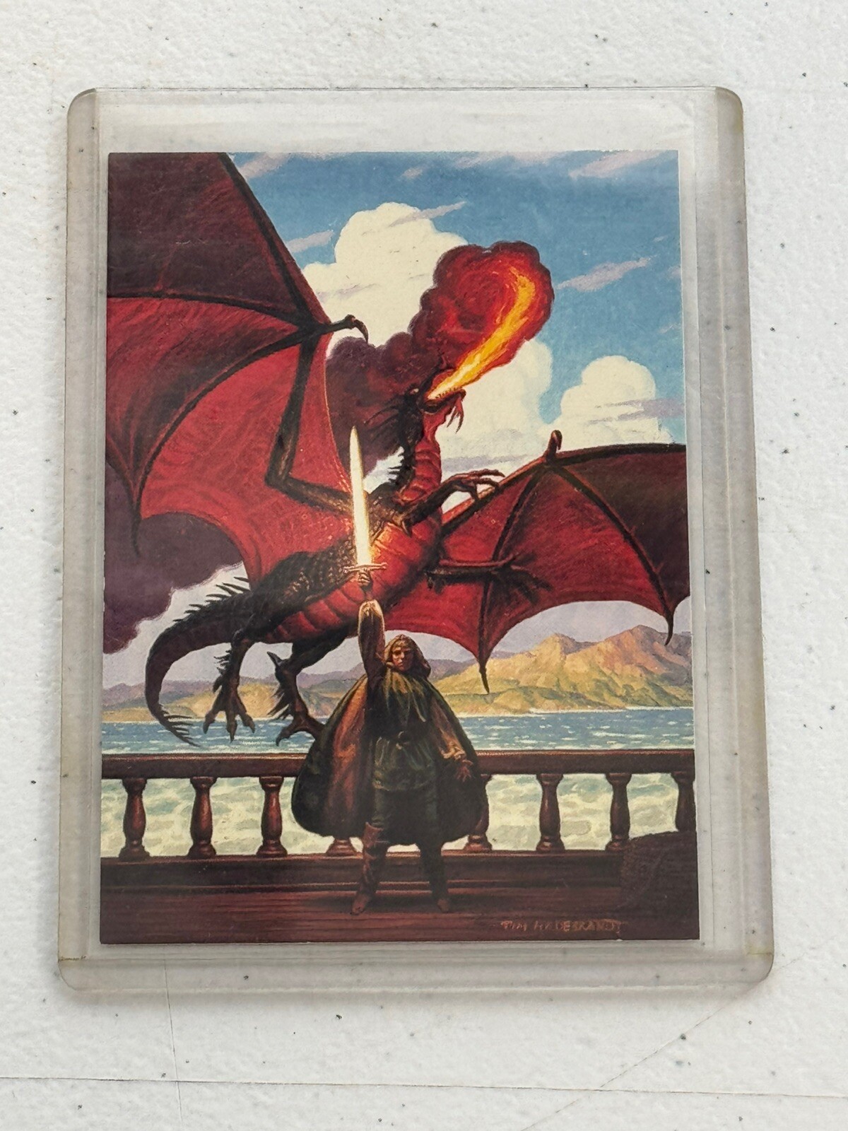 1993 TIM HILDEBRANDT'S FLIGHTS OF FANTASY CARTA PROMO FUMETTO IMMAGINI QUASI NUOVA