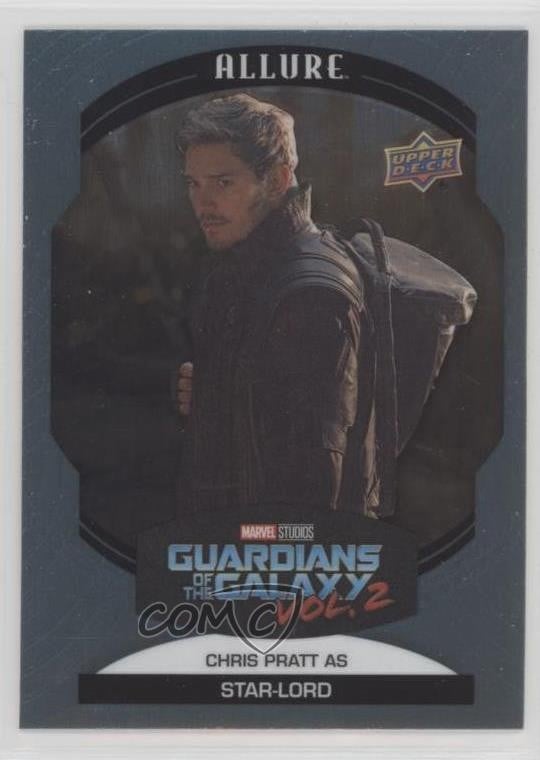 Upper Deck 2022 Marvel Allure Steel come Star-Lord Chris Pratt #59 a0l