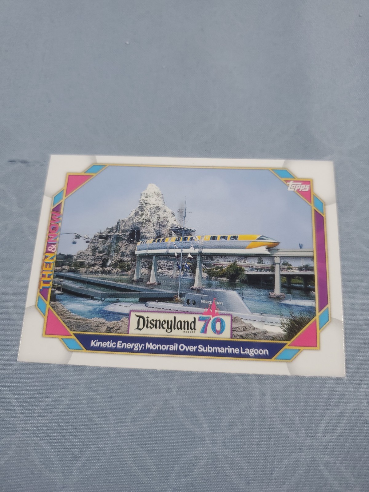 2025 Topps Disneyland 70th anniversary Card #62-Kinetic Energy:Monorail Over Sub
