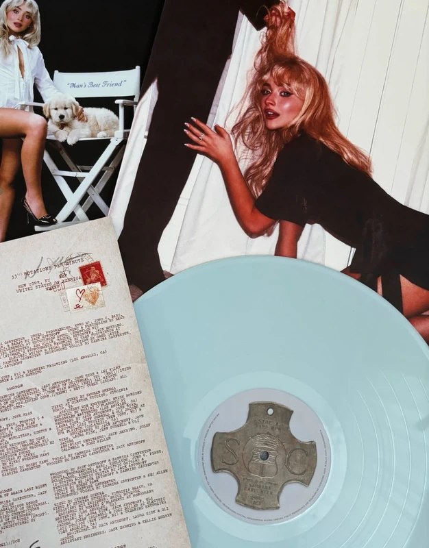 [Sealed] Sabrina Carpenter “Man's best friend” Blue Vinyl LP, Merch