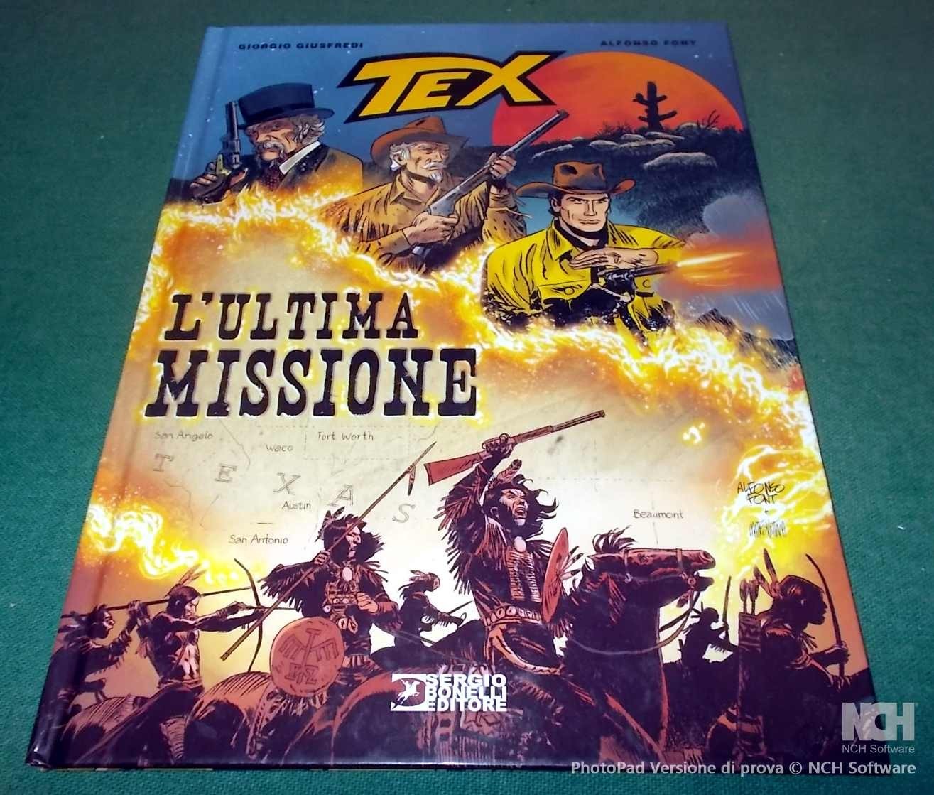 Cartonato TEX STELLA d'ORO "L'Ultima Missione" di Alfonso Font - Giusfredi 2021