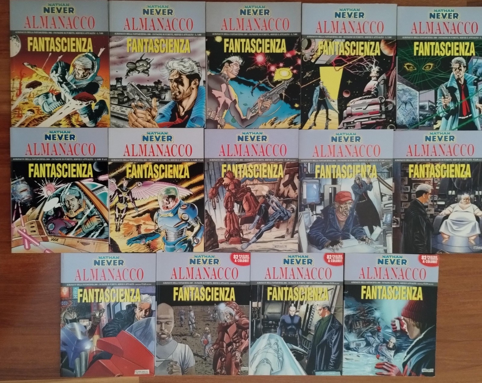 Nathan Never 14 Albi Almanacco della Fantascienza Ottimo stato 1995-2009 (-1)