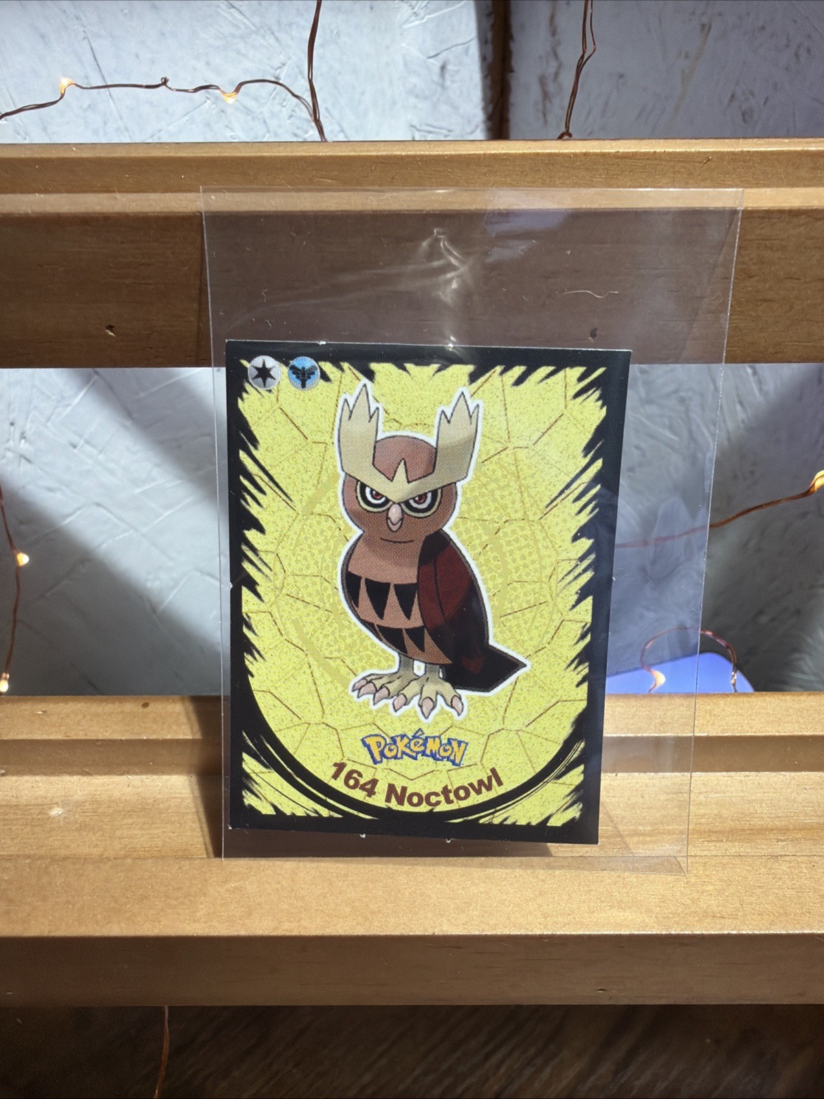 Pokemon 2 Evoluciones Metal Prisma Sticker Album  2022 Noctowl 164 Sticker
