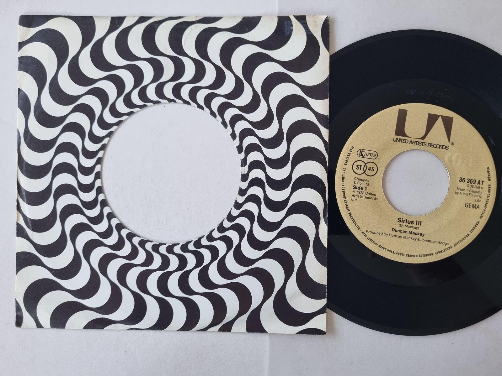Duncan Mackay - Sirius III 7'' Vinyl Germany