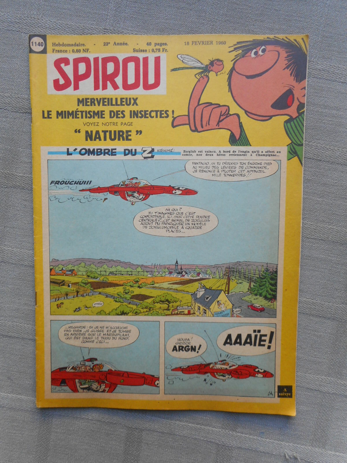 Hebdo Il Giornale Di Spirou N°1140 1960 In Buone Condizioni