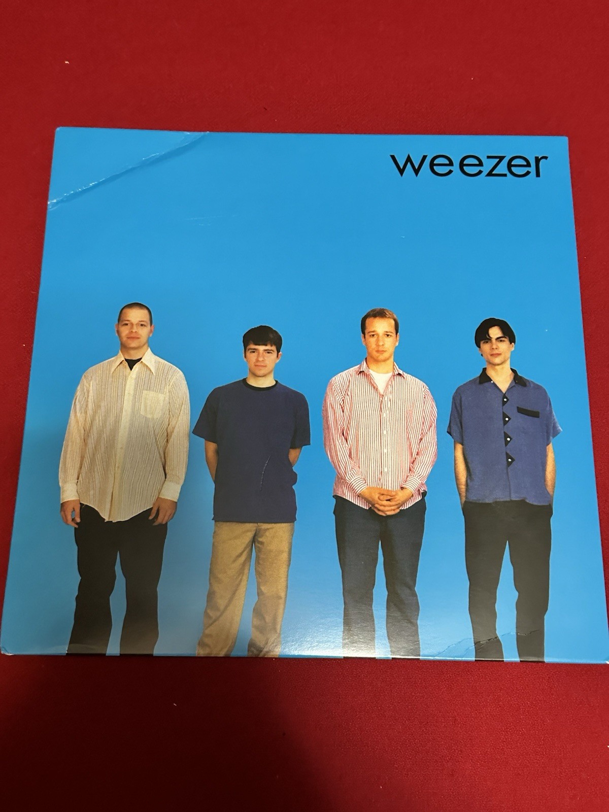 Weezer (Blue Album) 2016 Blue Marble Vinyl LP; Record Is EX, Jacket Has Creases