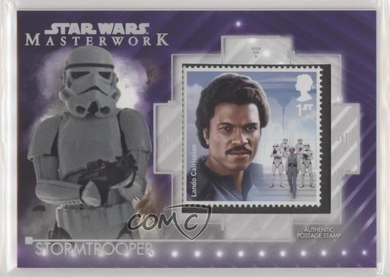 2020 Topps Star Wars Masterwork Stamp Relics Purple 20/50 Stormtrooper 8s6