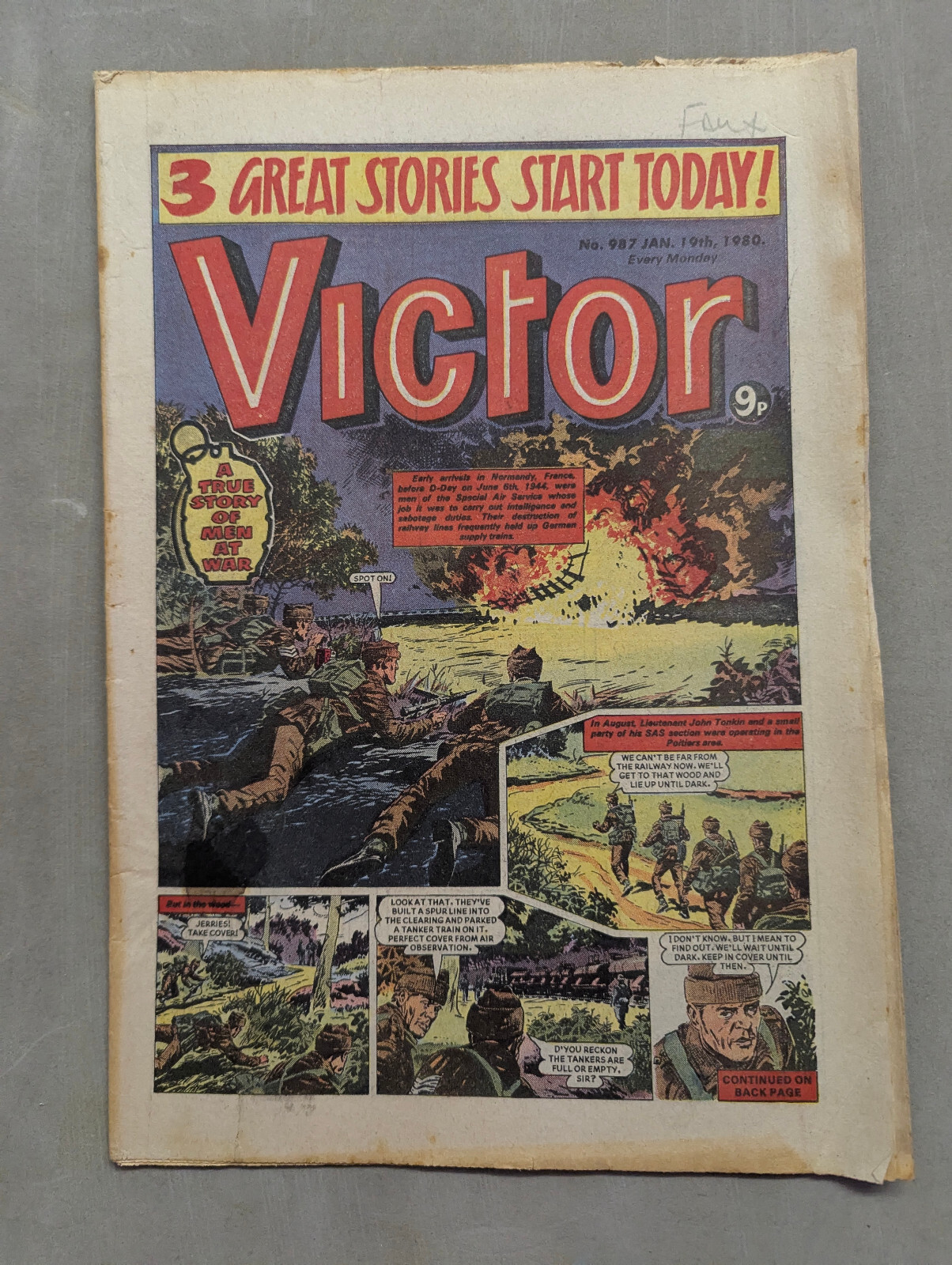 The Victor Comic, No 987, January 19th 1980.