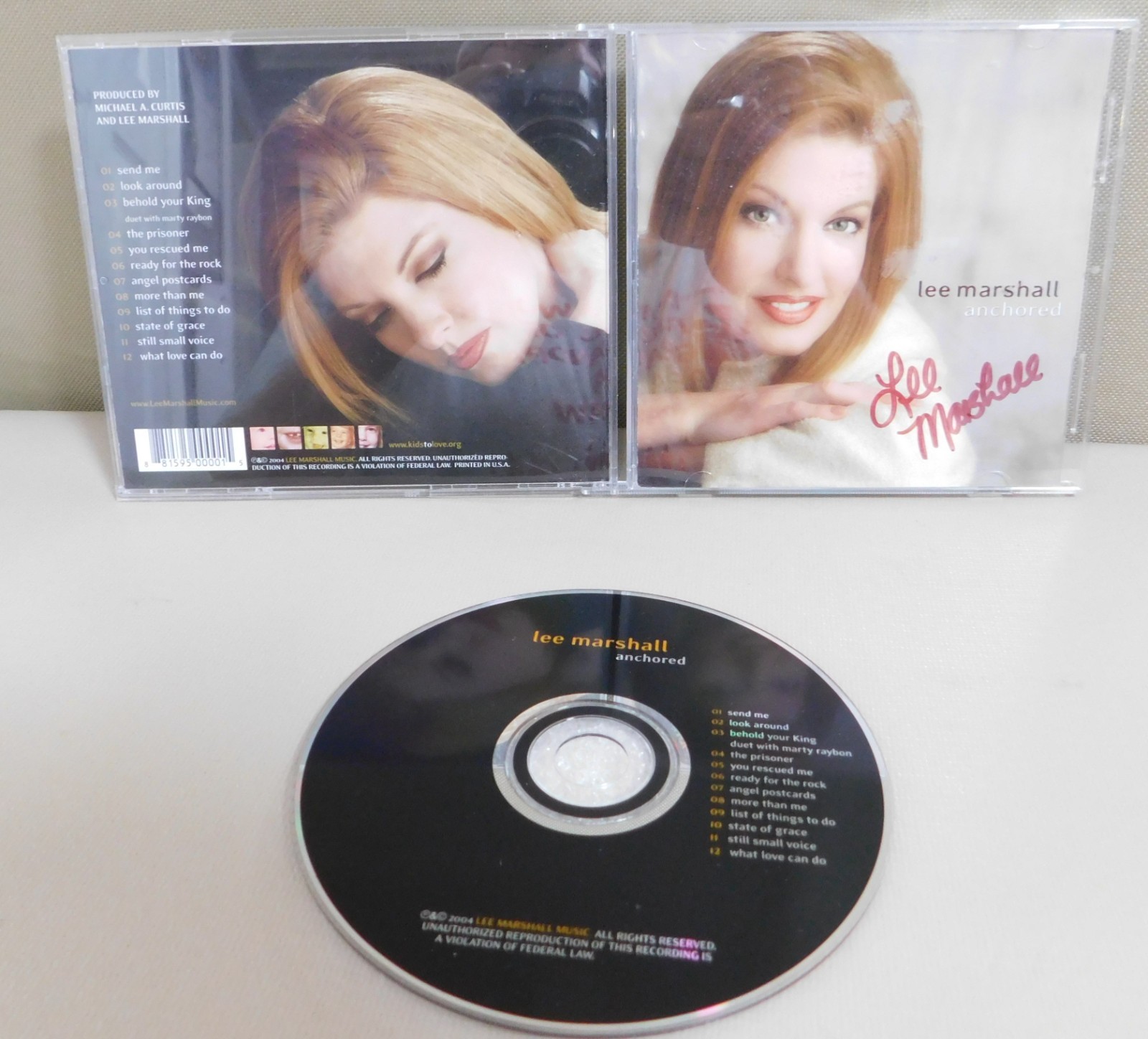 Lee Marshall Anchored 2004 Lee Marshall Music CD Kids to Love org VGC Disc Clean