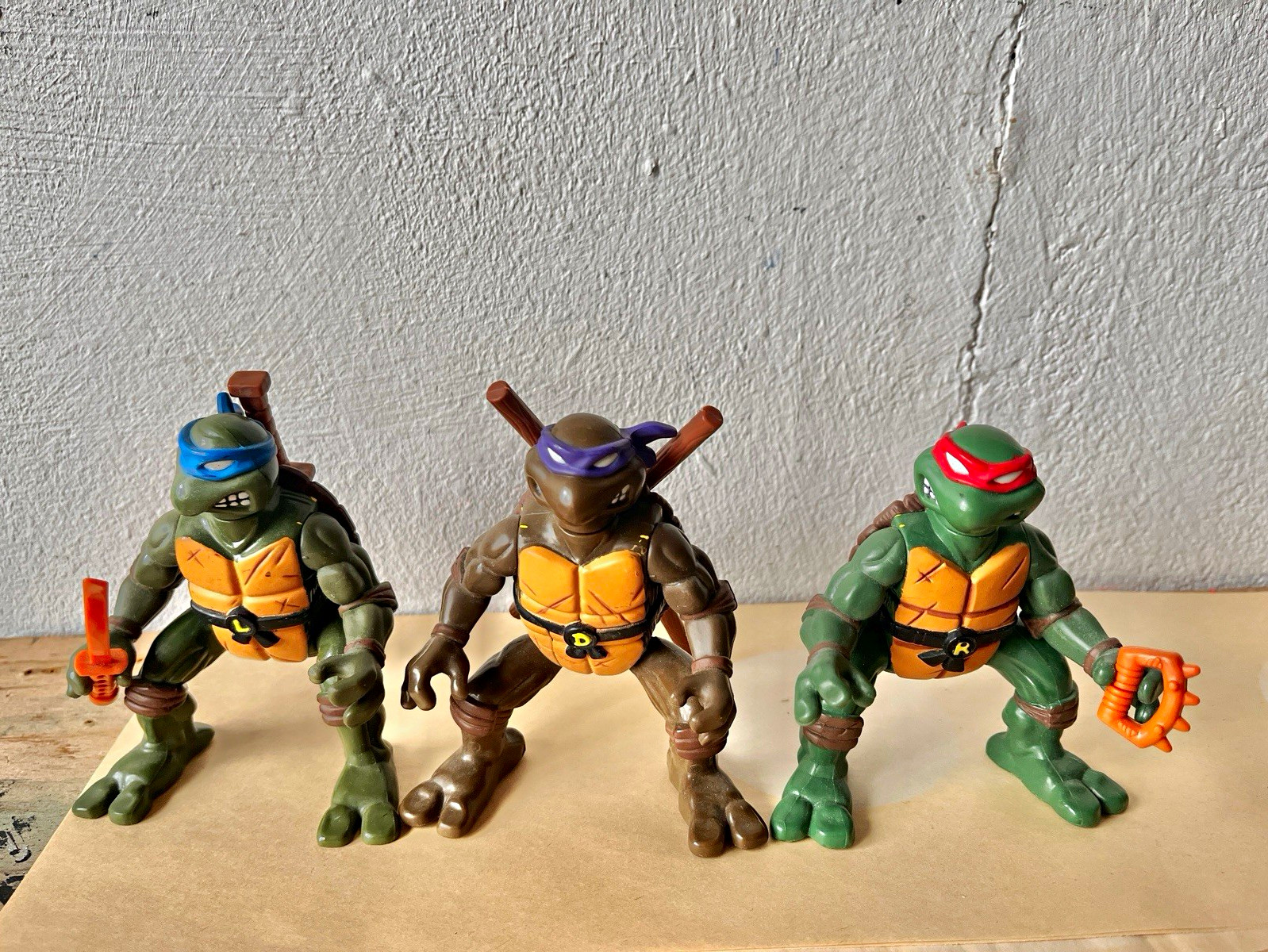 TMNT ninja action Leonardo Donatello Raphael Action Figures w/ Weapons