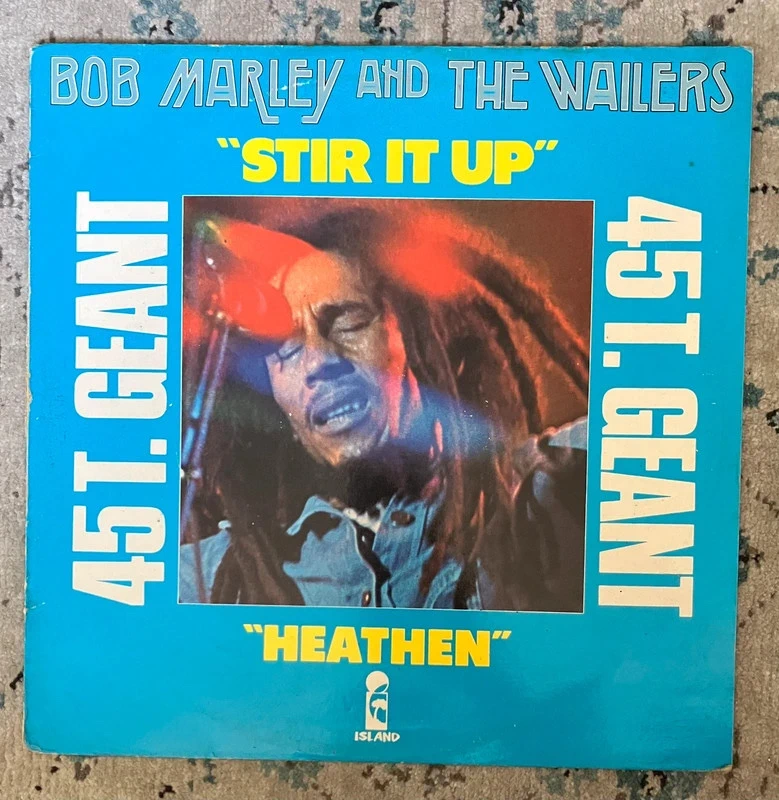 Disque Vinyle Bob Marley&The Wailers - Stir It Up/Heathen - 12’’ original 1979
