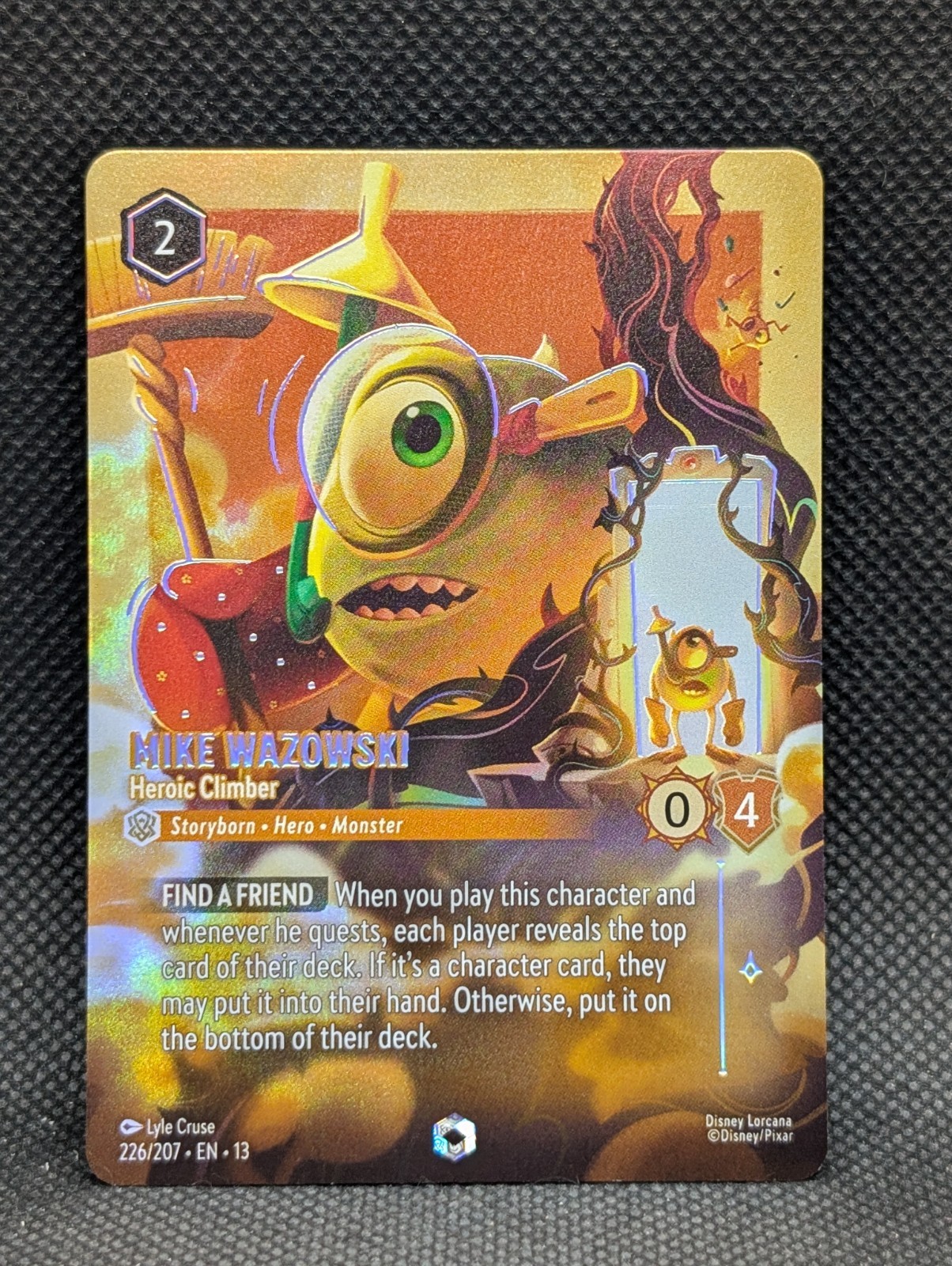 Mike Wazowski Heroic Climber Incantato Lorcana Attacco della Vite! 226/207