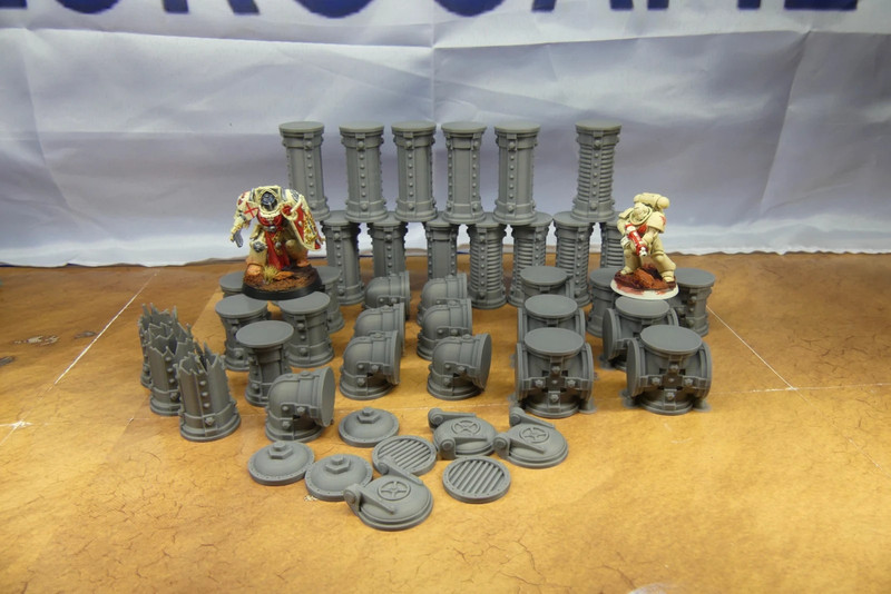 Décors tuyaux pipeline wargame warhammer plasma