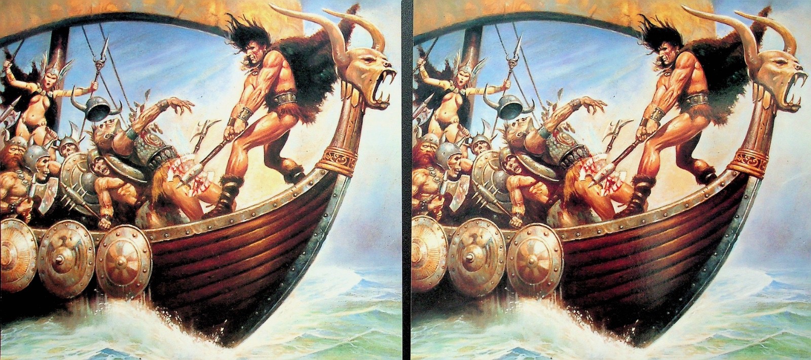 1995 Two Comic Images Conan The Voyager Blas Gallego Pre Sales Ad Promos -A8-27
