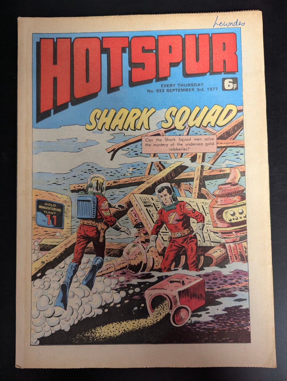 Hotspur Comic No 933, September 3rd 1977, D.C. Thomson