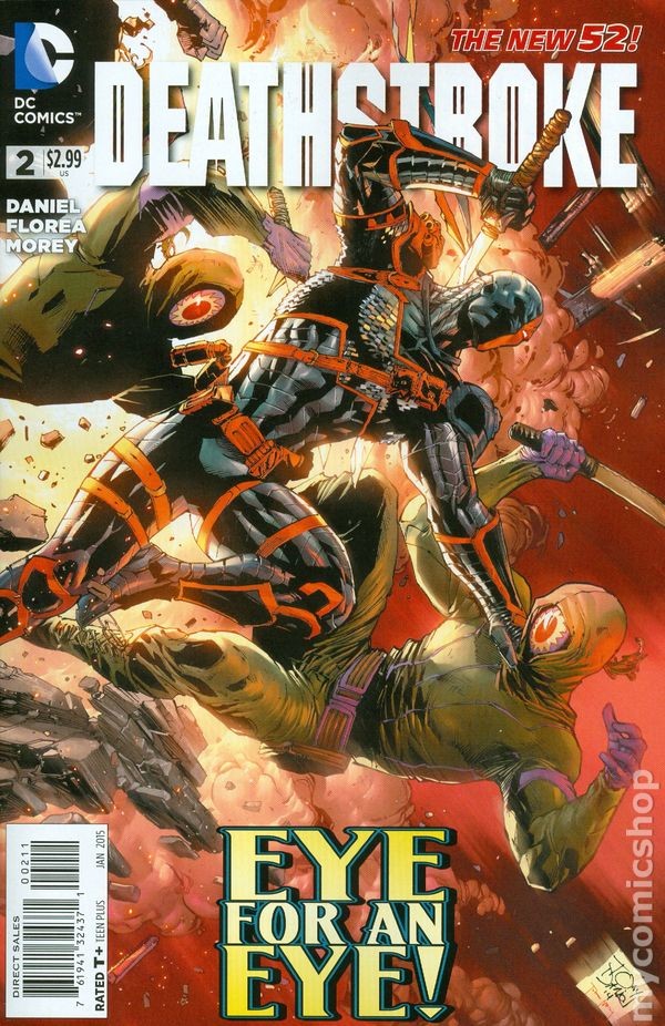 Deathstroke #2A Daniel FN 2015 immagine stock