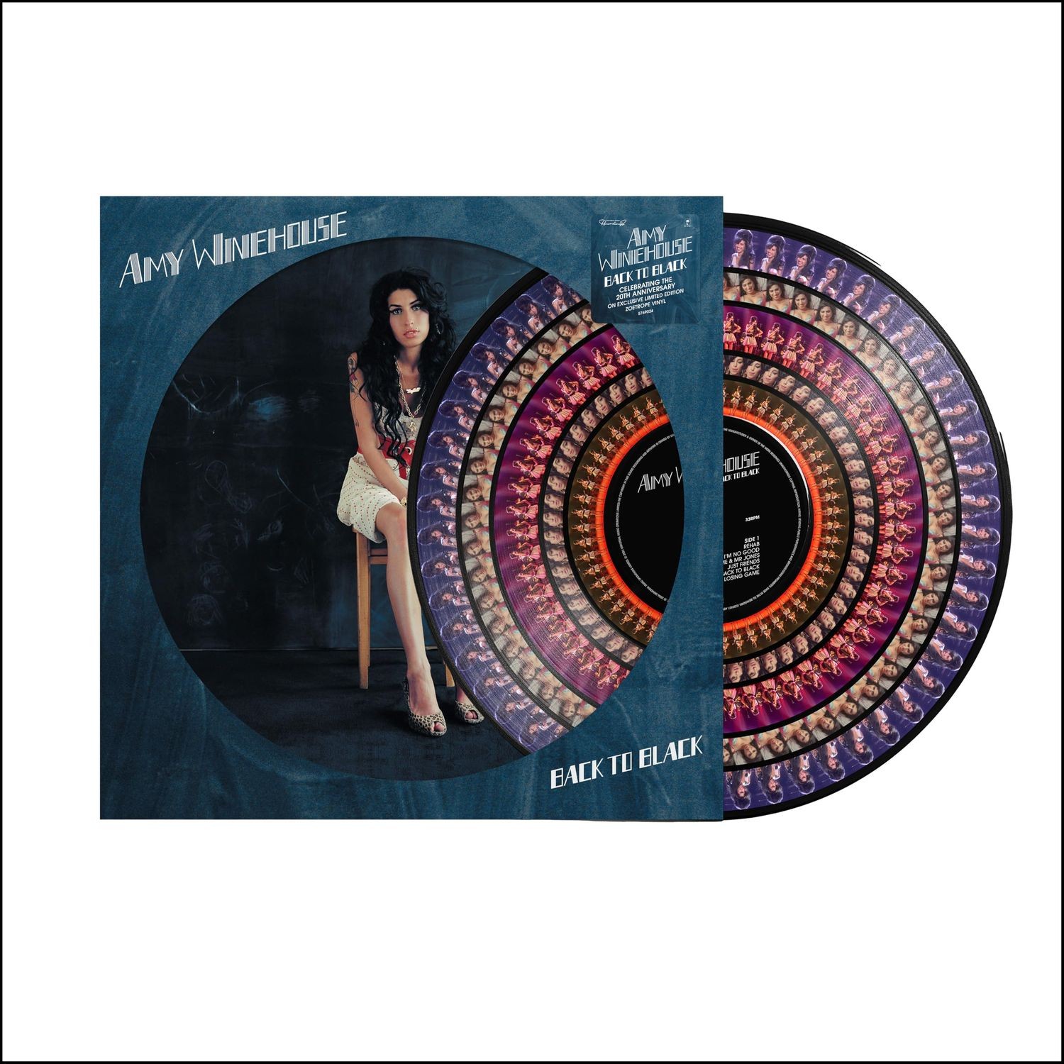 AMY WINEHOUSE - BACK TO BLACK (20TH ANNIVERSARY EDT.) ZOETROPE VINYL LP NEU