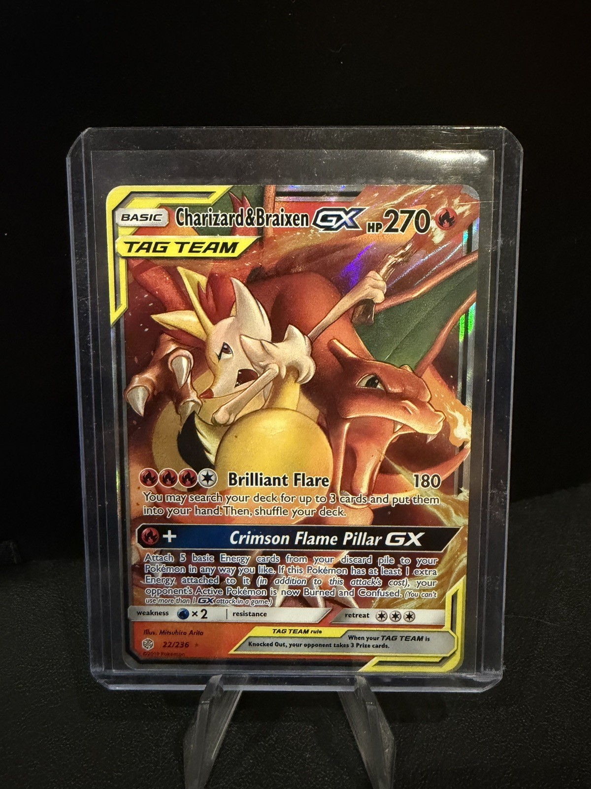 Charizard & Braixen GX 2019 - 22/236 - Legami Ininterrotti - Pokemon TCG Near Mint 