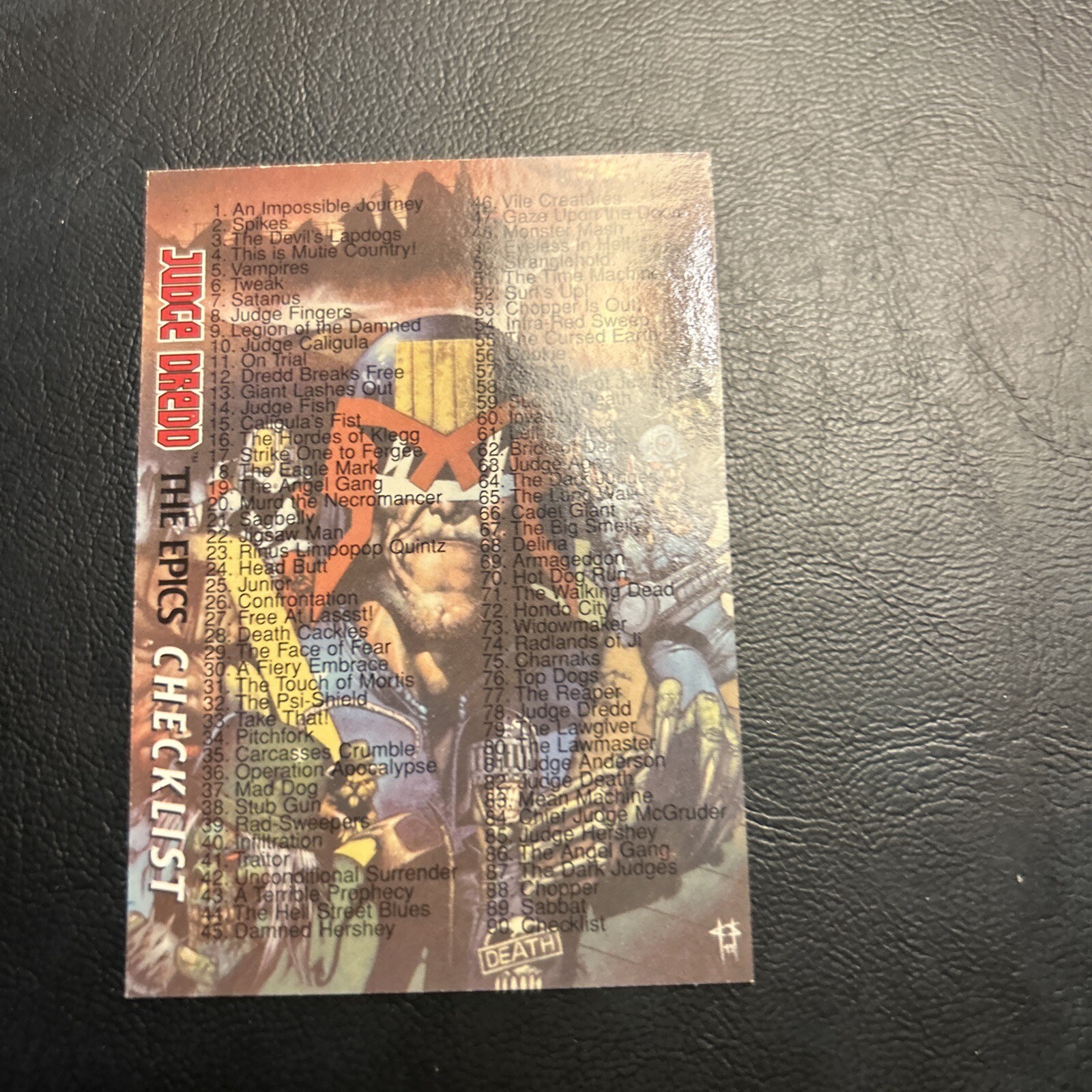 Jb10d Judge Dredd Epics 1995 Prog #90 Checklist