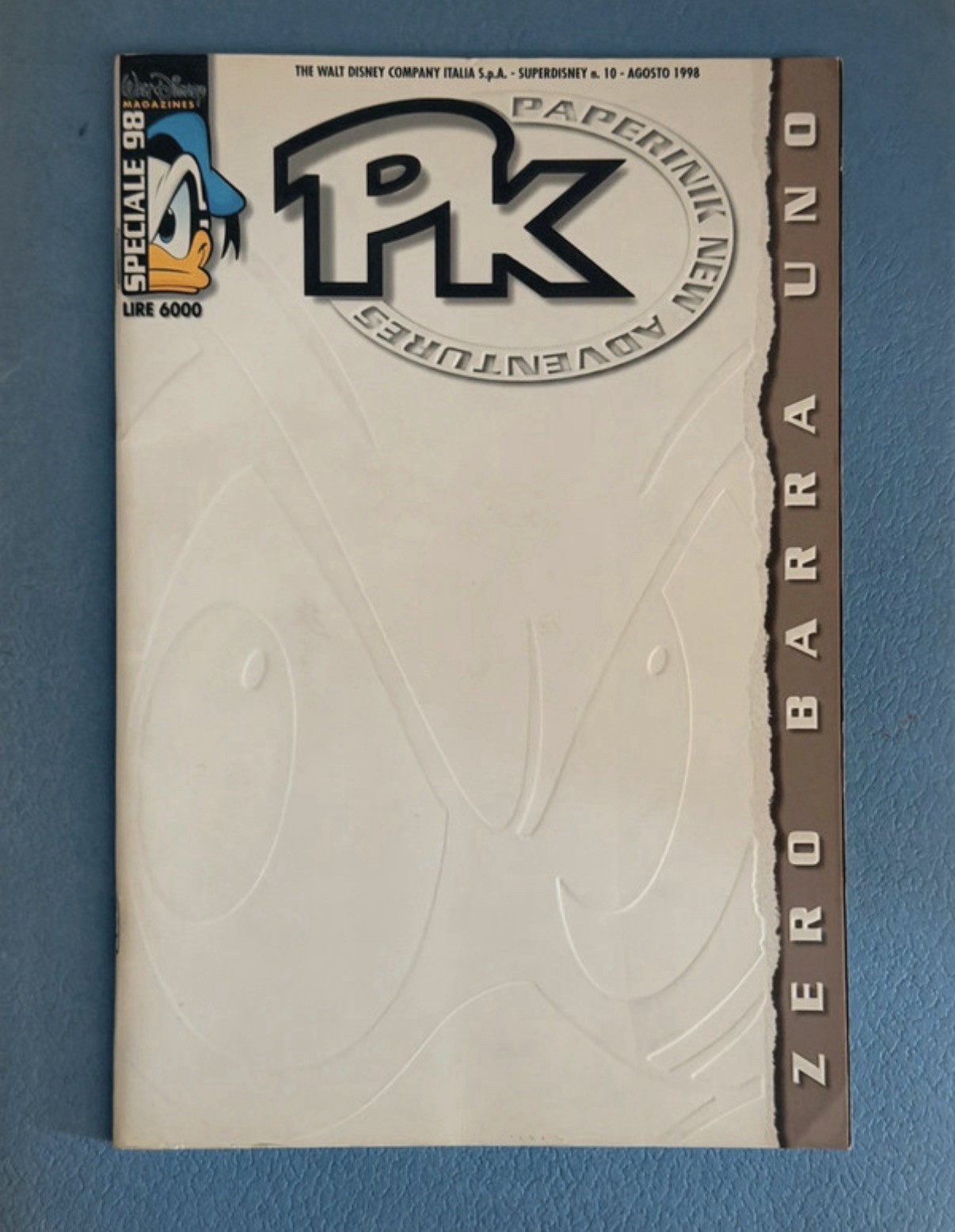 Disney PK Paperinik New Adventures Speciale n.98 “Zero Barra Uno” ITA 1998