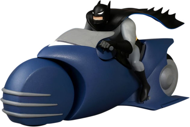Batman and Batcycle Batman: The Animated Series 5 Point Figure Set by Mezco