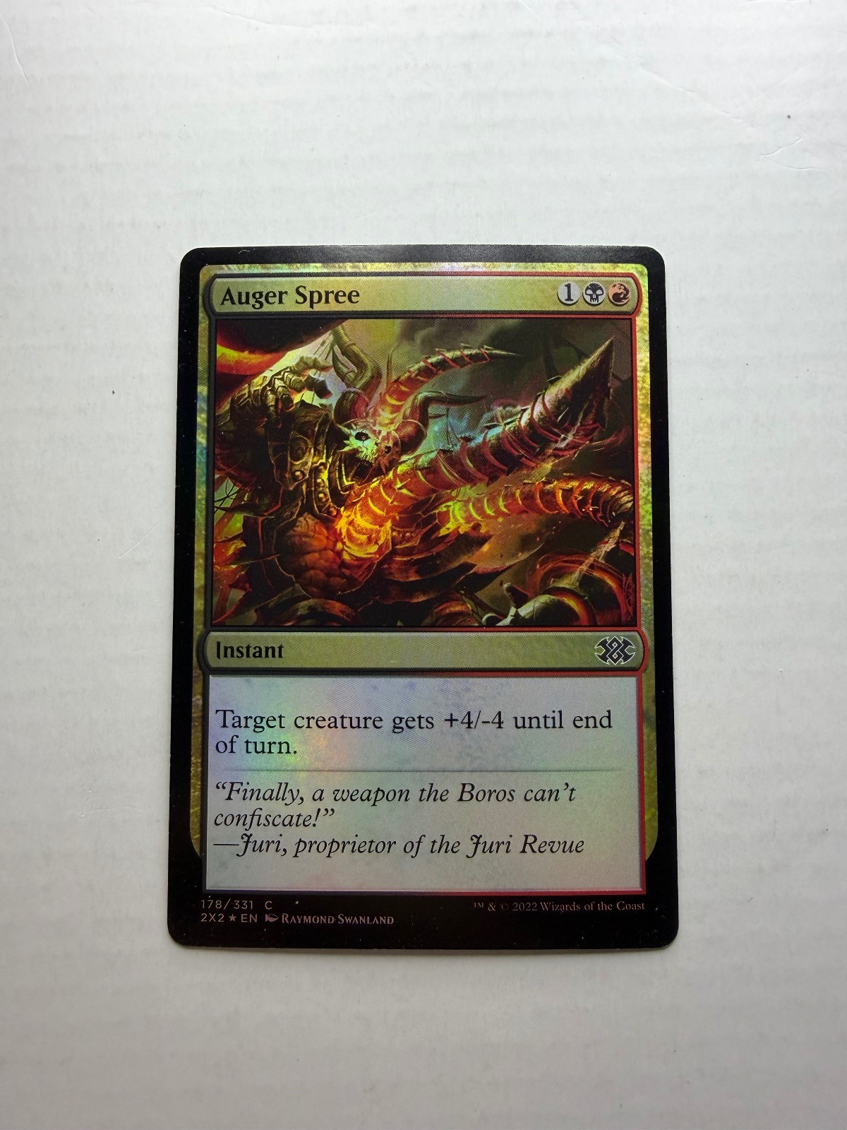 Auger Spree 178 Common Double Masters 2022 Magic: The Gathering Foil LP