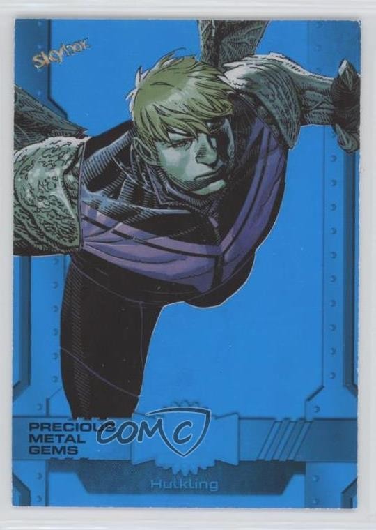 2024 Skybox Marvel Metal Universe Avengers PMG blu/50 scafo #1999 0kr0