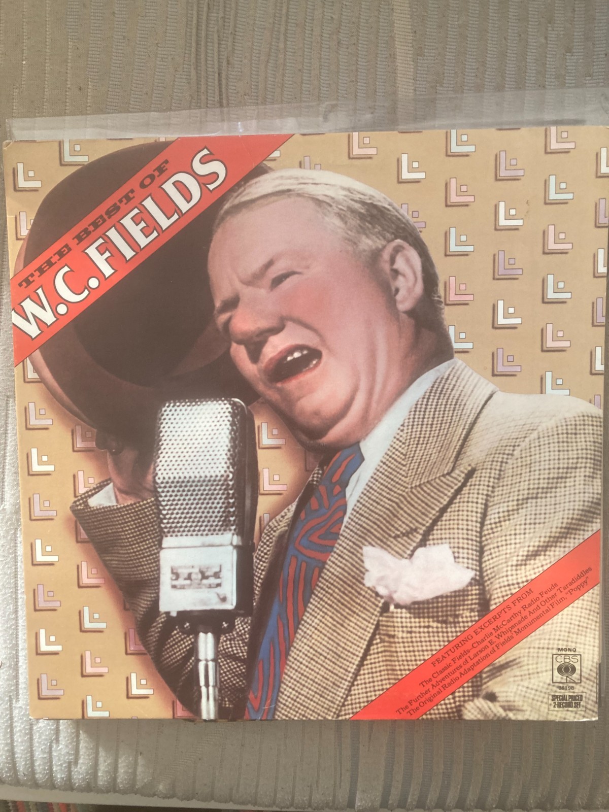 W.C. FIELDS THE BEST OF W.C. FIELDS, DOUBLE VINYL LP, M88198,  VG+
