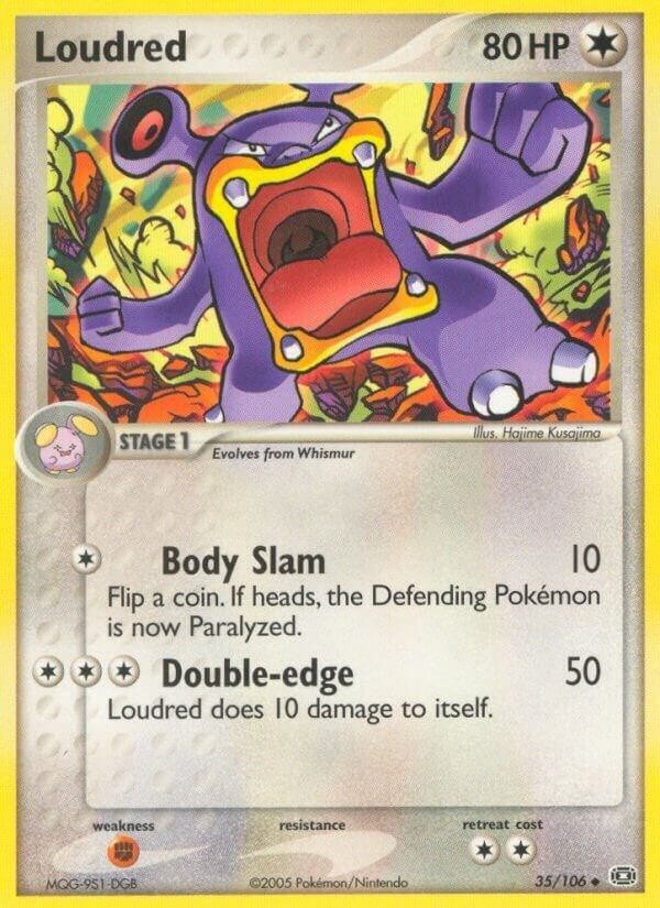 Loudred 35/106 Uncommon Emerald Pokemon Lightly Played