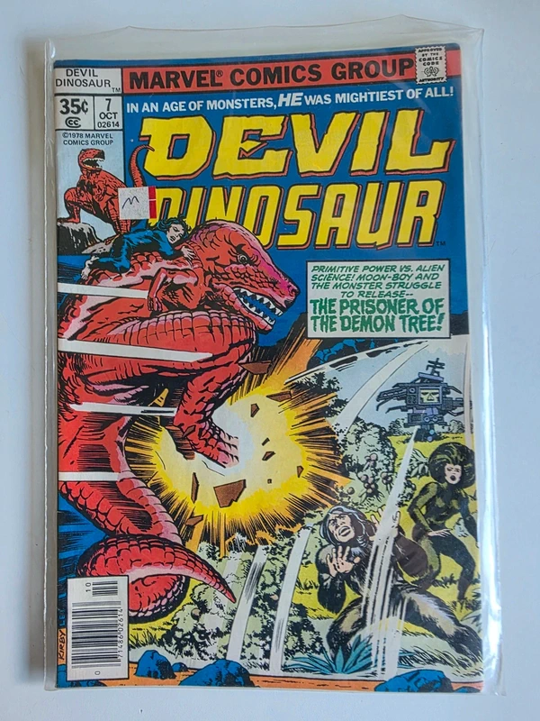 Devil Dinosaur #7, uitgegeven door Marvel Comics in oktober 1978