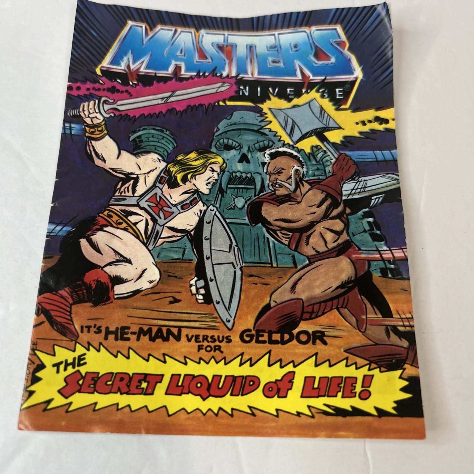 Mattel 1983 He-Man Masters of the Universe Mini Fumetto Segreto Liquido della Vita