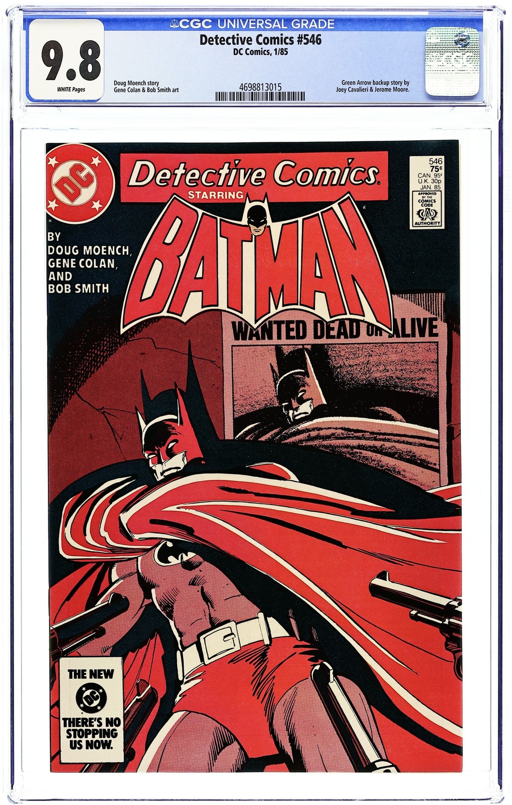 Detective Comics #546 CGC 9.8 1985 4698813015
