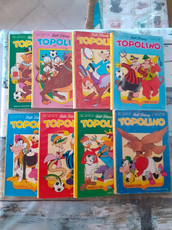 Lotto topolini anni 70 calciatori