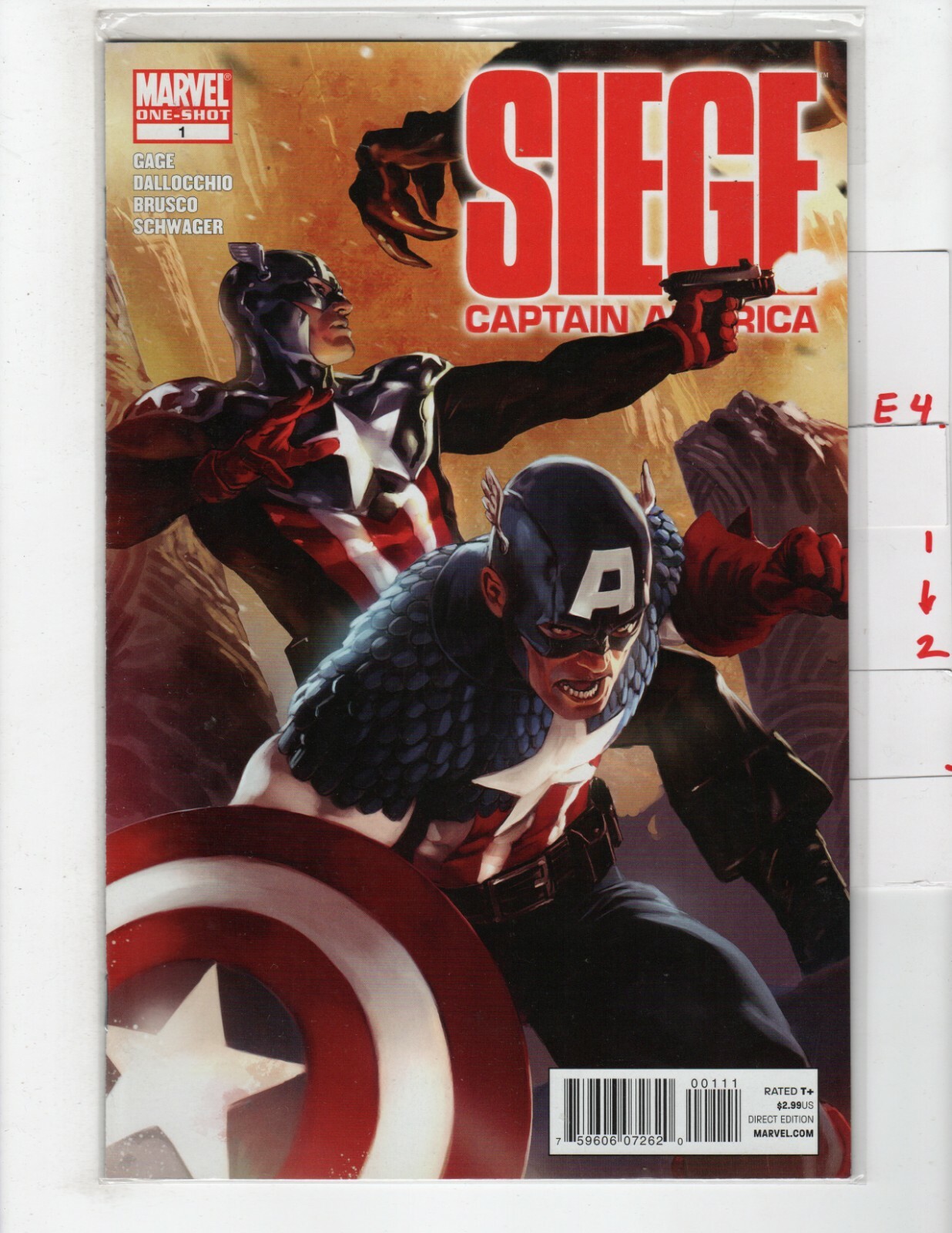Siege Captain America #1 VF/NM 2010 Marvel Avengers Thor e412