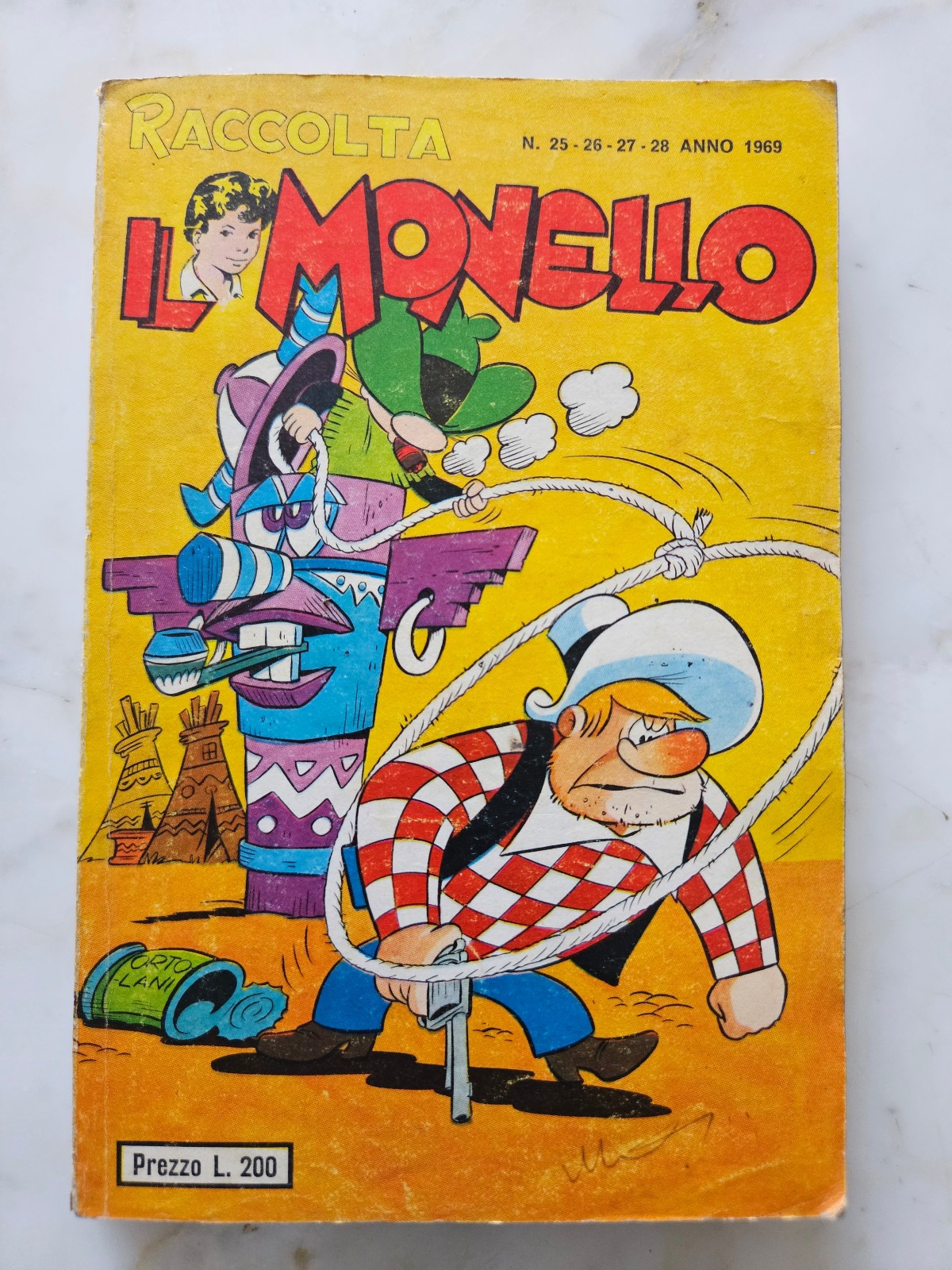 Raccolta IL MONELLO 182° dei nn. 25-26-27-28 del 1969 - Universo 1971 - ottimo