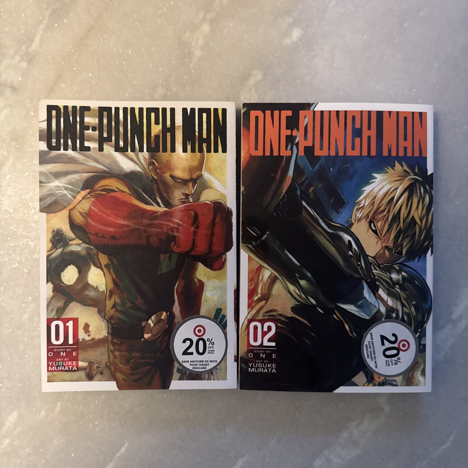 One Punch Man Manga lotto di 2 libri volumi 1 e 2 usati